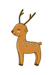 Cute cartoon deer  for Your design 