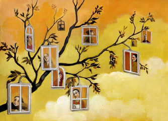 condo humanity surrealism metaphor of coexistence