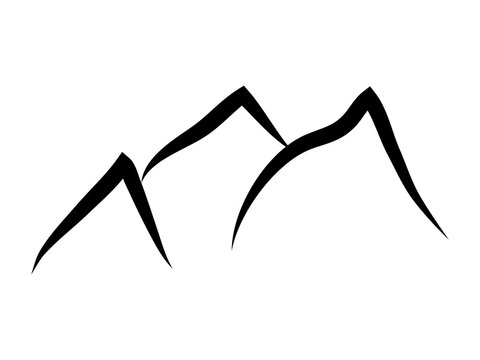 simple mountain logo