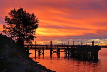 Fraser River Sunrise.