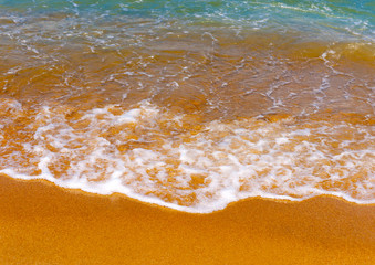 sea and sand near Kardamaina beach at Kos island in Greece