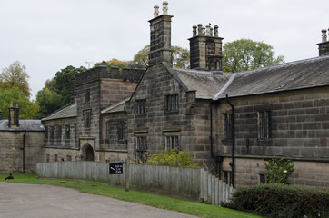 Sheep in hills and valleys derbyshire churches and bridges country hall