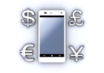 スマートフォンと通貨
