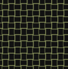 Vector background with woven texture in black and yellow colors