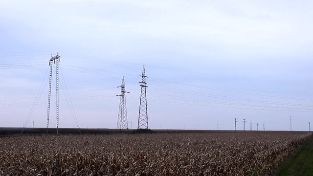 electricity power station agriculture field 