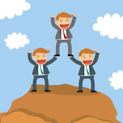 Success people cartoon design