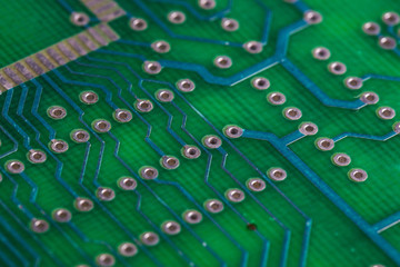 Close up of circuit board