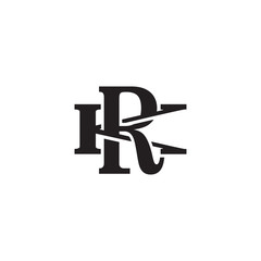 Letter K and R monogram logo