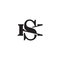 Letter K and S monogram logo