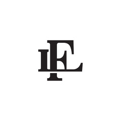 Letter L and F monogram logo