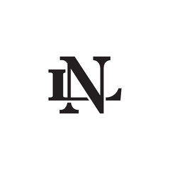 Letter L and N monogram logo