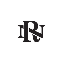 Letter N and R monogram logo