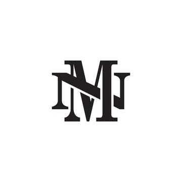 Letter N and M monogram logo