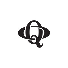 Fototapeta premium Letter O and Q monogram logo