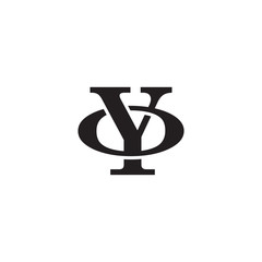 Letter O and Y monogram logo