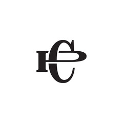 Letter P and C monogram logo