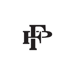 Letter P and F monogram logo