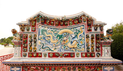 Chinese dragon sculpture at Bang Pa In royal palace