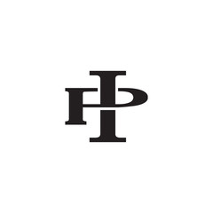 Letter P and I monogram logo
