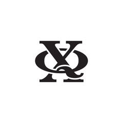 Letter Q and X monogram logo