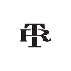 Letter R and T monogram logo