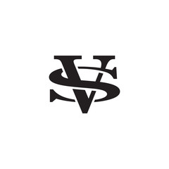Letter S and V monogram logo