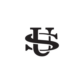 Letter S and U monogram logo