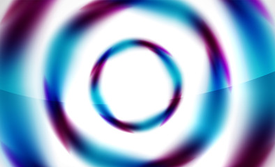 Glossy blurred swirl circle shapes abstract background