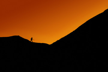 Santa Claus on the road