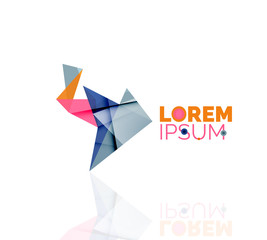Logo, abstract geometric business icon