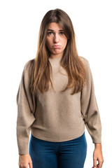 Obraz premium Sad woman