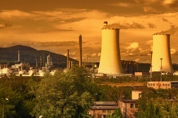 Petrochemical industrial plant, Czech Republic