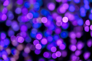 Abstract background of purple light bokeh