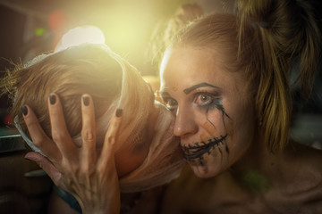 Horrible girl and man