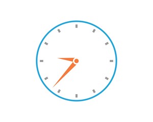 clock simple logo icon template
