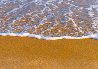 details from the beautiful long sandy beach at Chelona cape near Kardamaina village at Kos island...