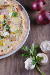 Пицца с грибами