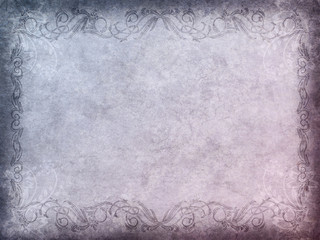 Old paper with floral pattern