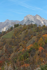 couleurs de l'automne dans les alpes