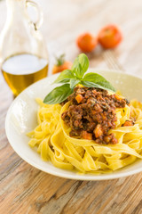 Tagliatelle Caserecce al ragù, Italian Food
