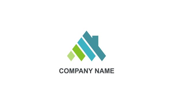  home abstract construction company logo