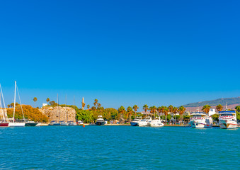 the main port of Kos island in Greece