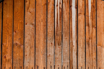 Old red wood planks