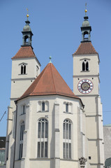 Fototapeta na wymiar Neupfarrkirche in Regensburg