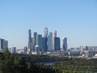 Obraz premium Вид на Москва-сити