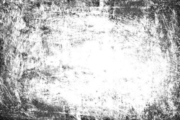 Fototapeta na wymiar Grunge Background, Old Frame Black White Texture, Dirty Paper Design