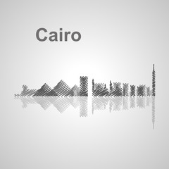 Cairo  skyline  for your design