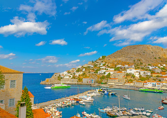 At Hydra island in Greece