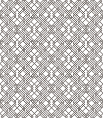 Geometric abstract seamless pattern. Linear motif background