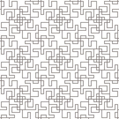 Geometric abstract seamless pattern. Linear motif background